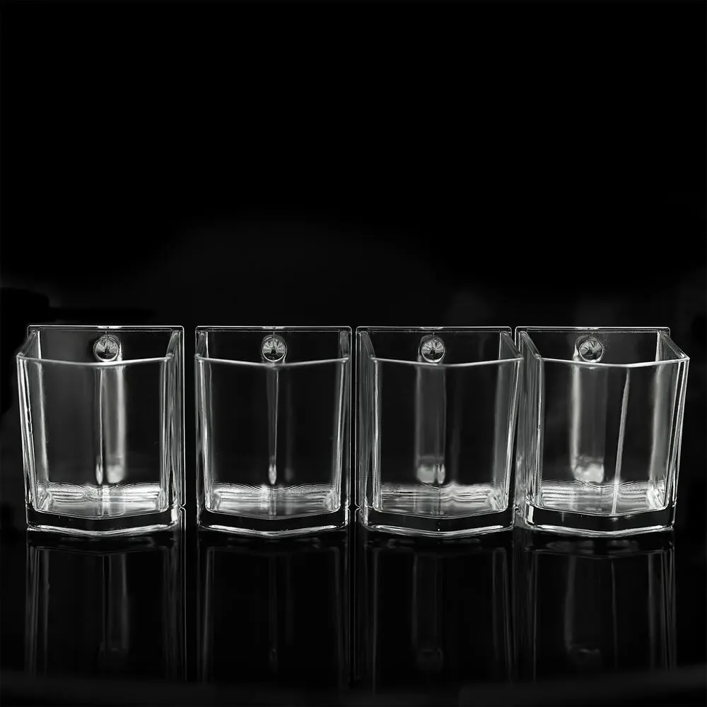 Vintage IKEA FÖRHÖJA Replacement Glass Storage Scoop Drawer Bins Pristine Cond.